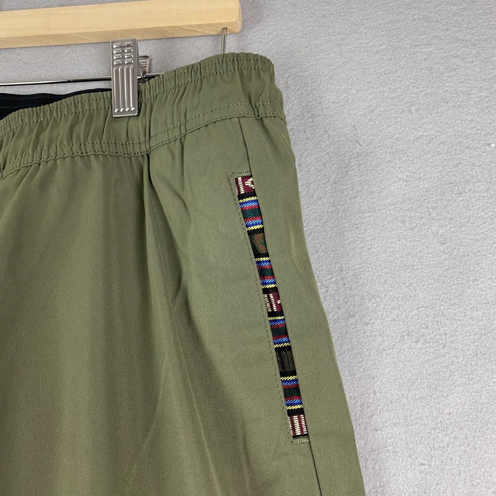 Wowie Sapien Pants Mens Large Stretch Drawstring Tapered Fit Polyester Green NEW - Picture 6 of 12